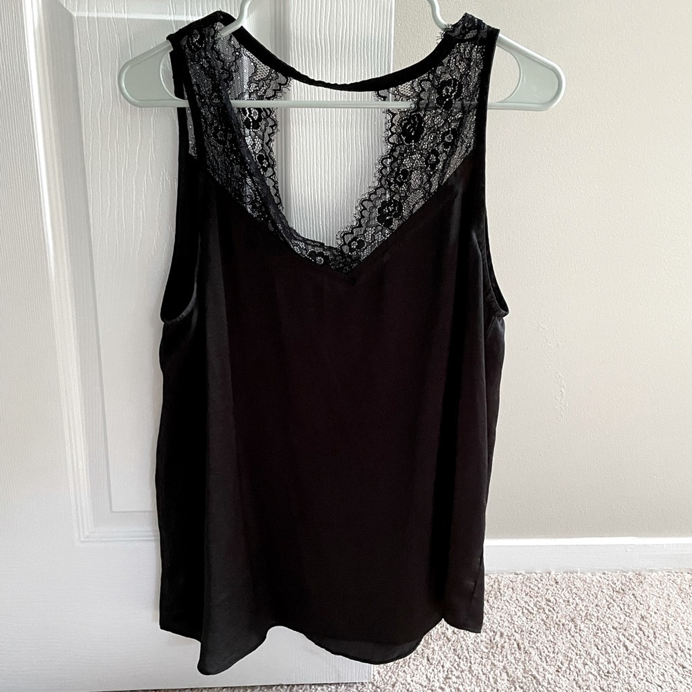 Black lace top Size L Sophie Rue